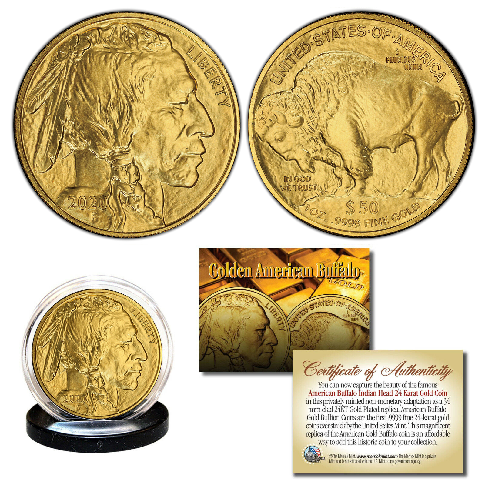 🪙American Gold Buffalo 1 oz $50 - BU Coin🦬 | A True American Classic
