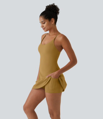 Plush Backless Active Dress-Easy Peezy Edition