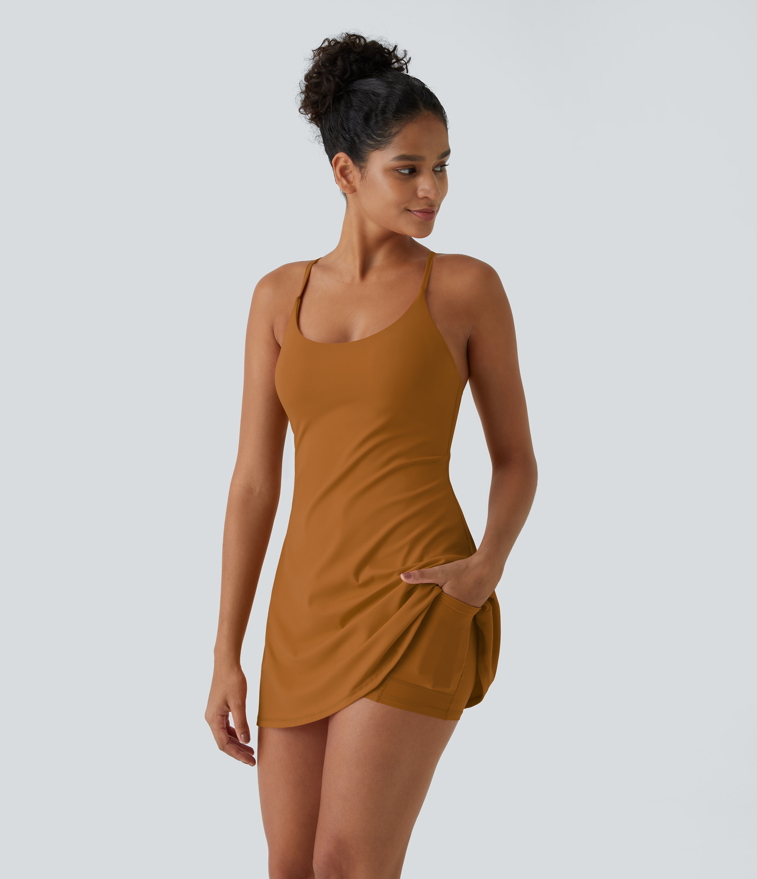 Plush Backless Active Dress-Easy Peezy Edition
