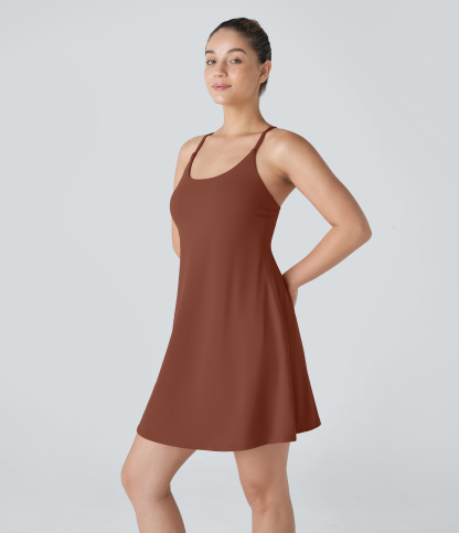 Plush Backless Active Dress-Longer Length-Easy Peezy Edition