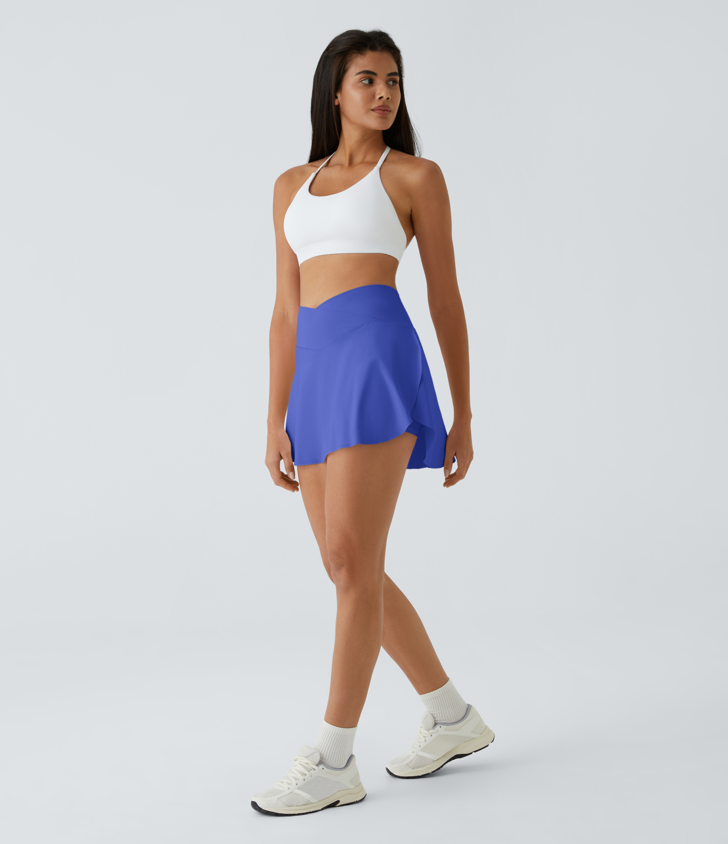 Airy Crossover Pocket 2-in-1 Cool Touch Tennis Skirt-Lucid-Longer Length-UPF50+