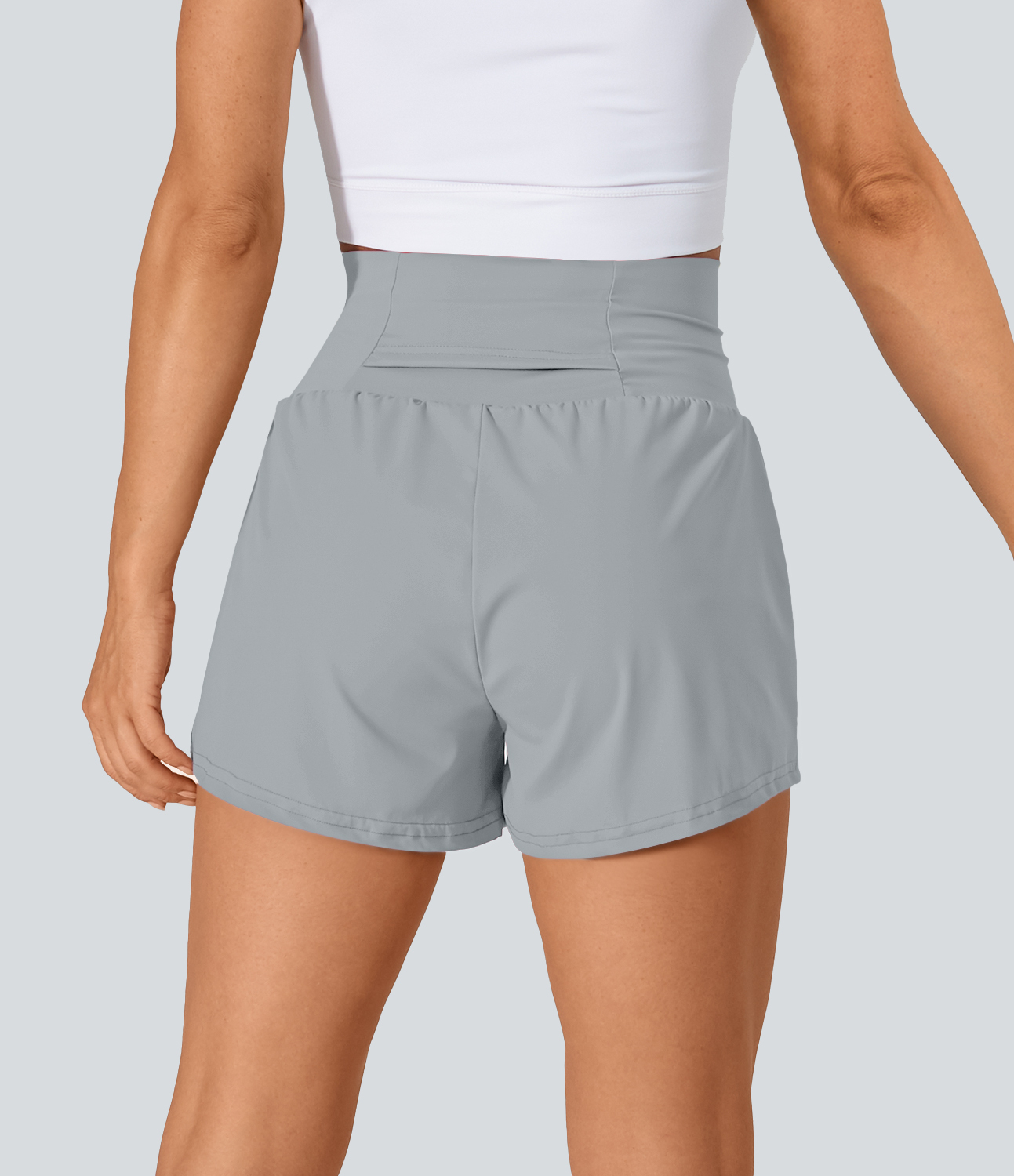 Airy Super High Waisted Cool Touch Yoga Shorts with Pockets