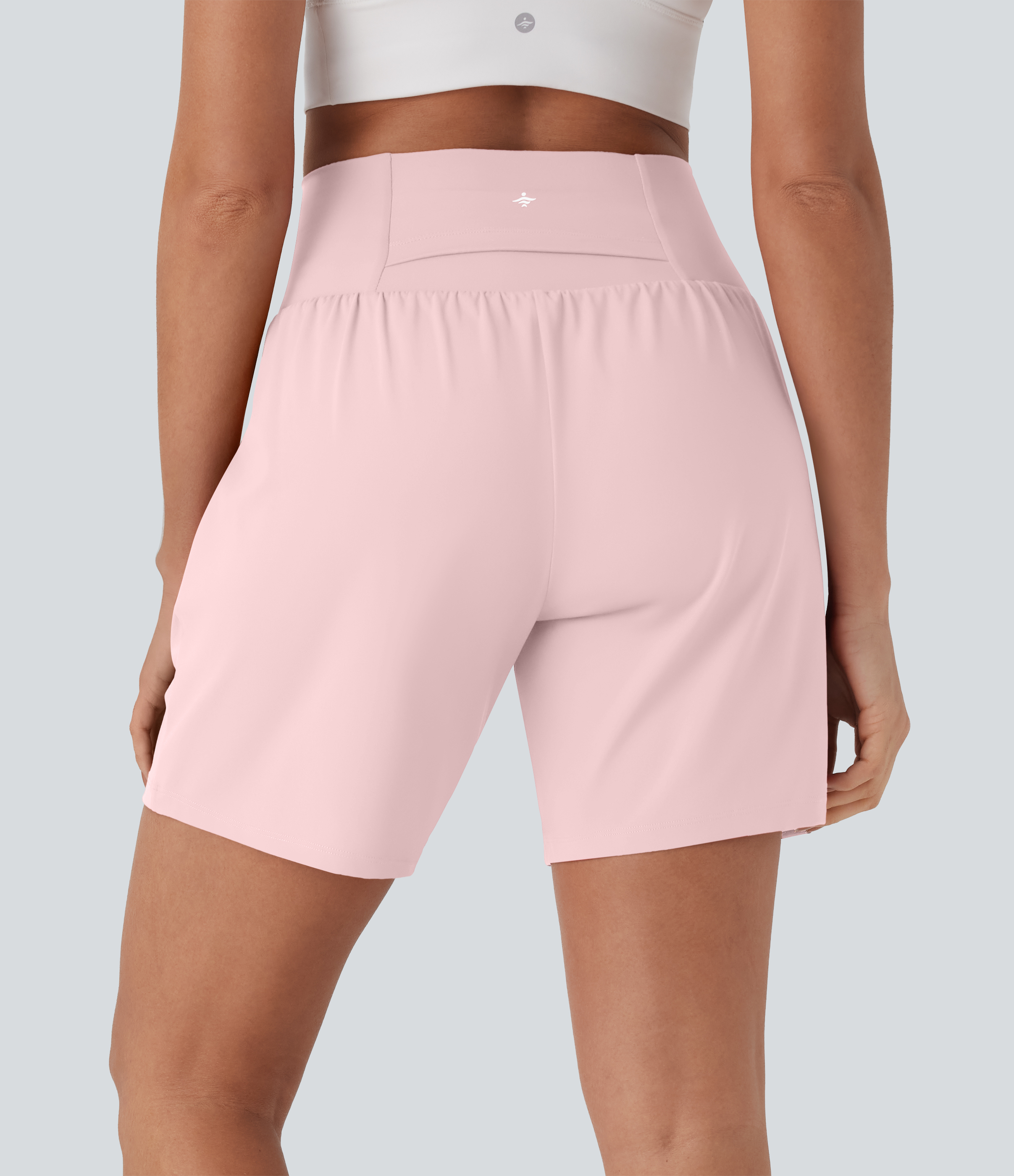 Airy Super High Waisted 2-in-1 Cool Touch Yoga Shorts 7" with Pockets