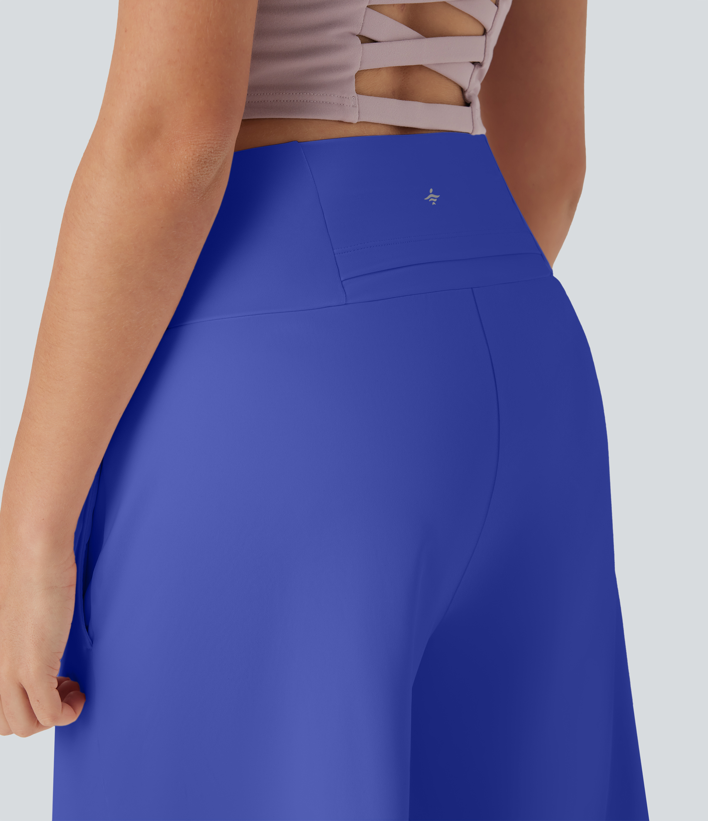 Airy High Waisted Pockets Cool Touch Yoga Bermuda Shorts