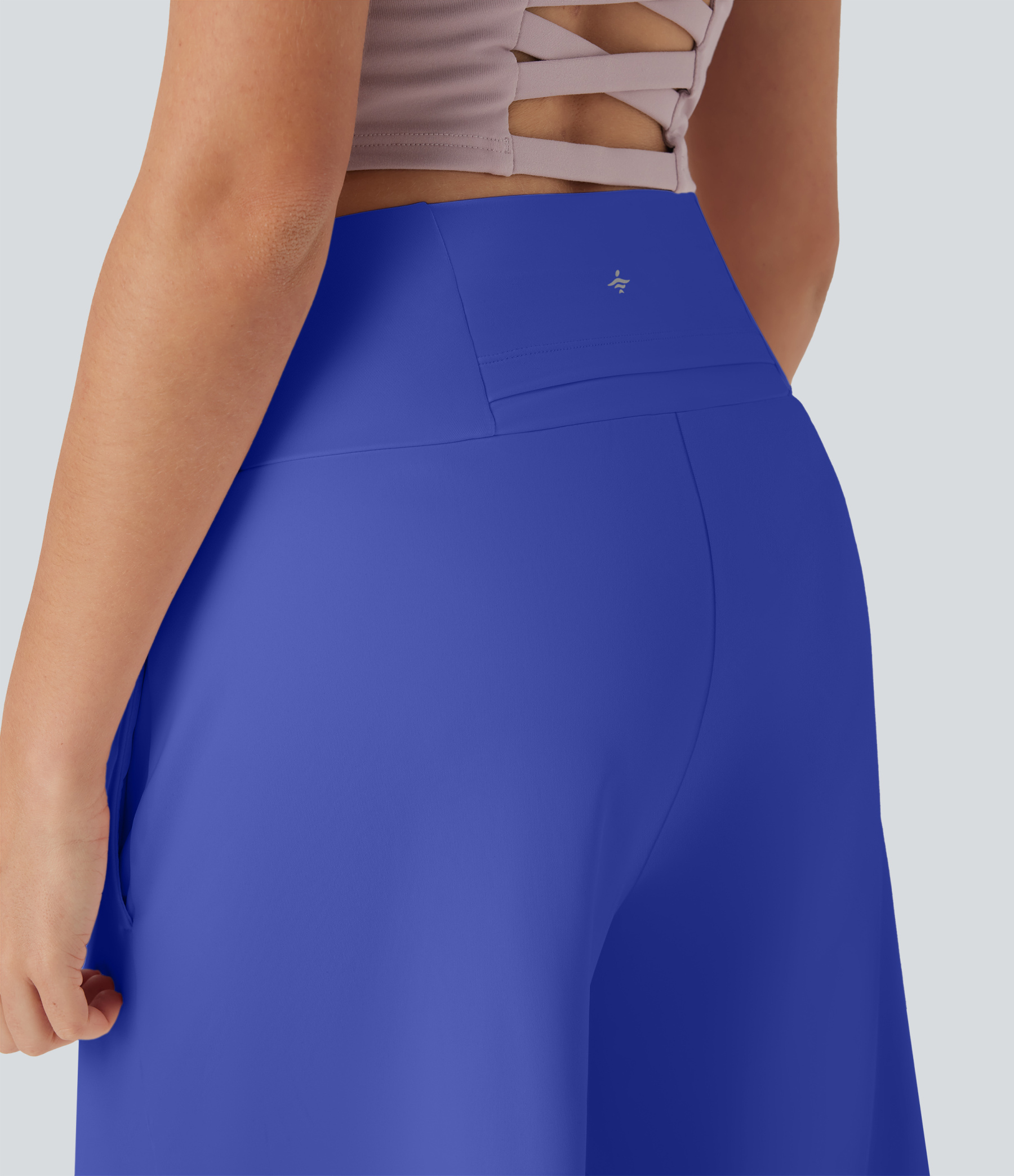 Airy High Waisted Pockets Cool Touch Yoga Bermuda Shorts