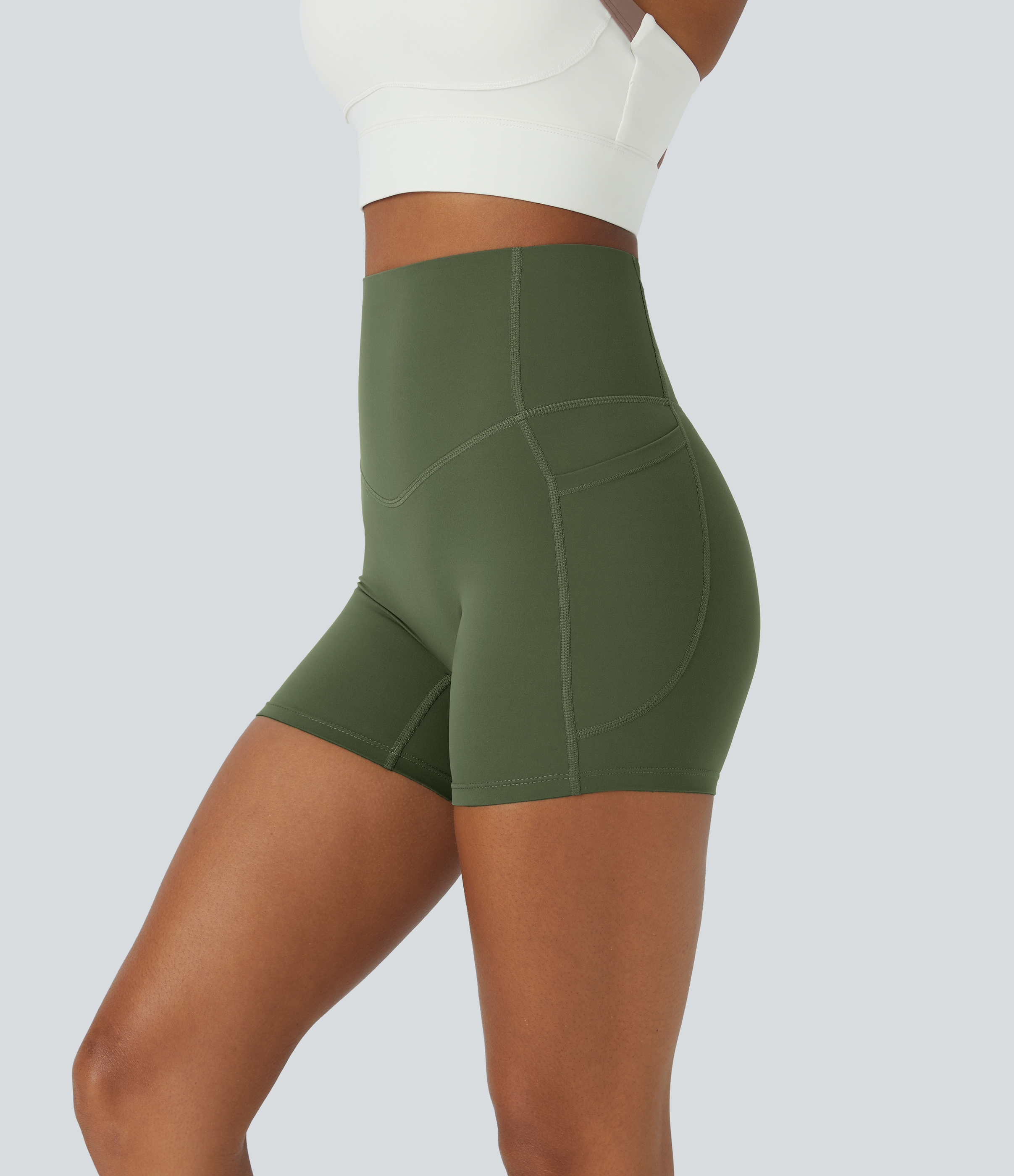 Halara UltraSculpt™ SoCinched High Waisted Tummy Control Side Pocket S