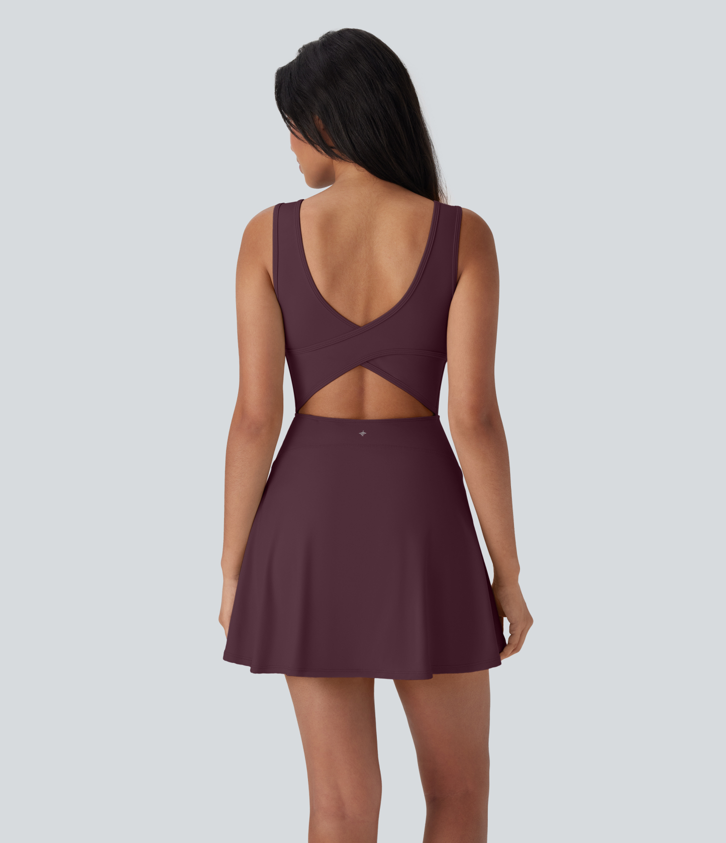 Airy U Neck 2-in-1 Pocket Mini Cool Touch Dance Active Dress-Easy Peezy