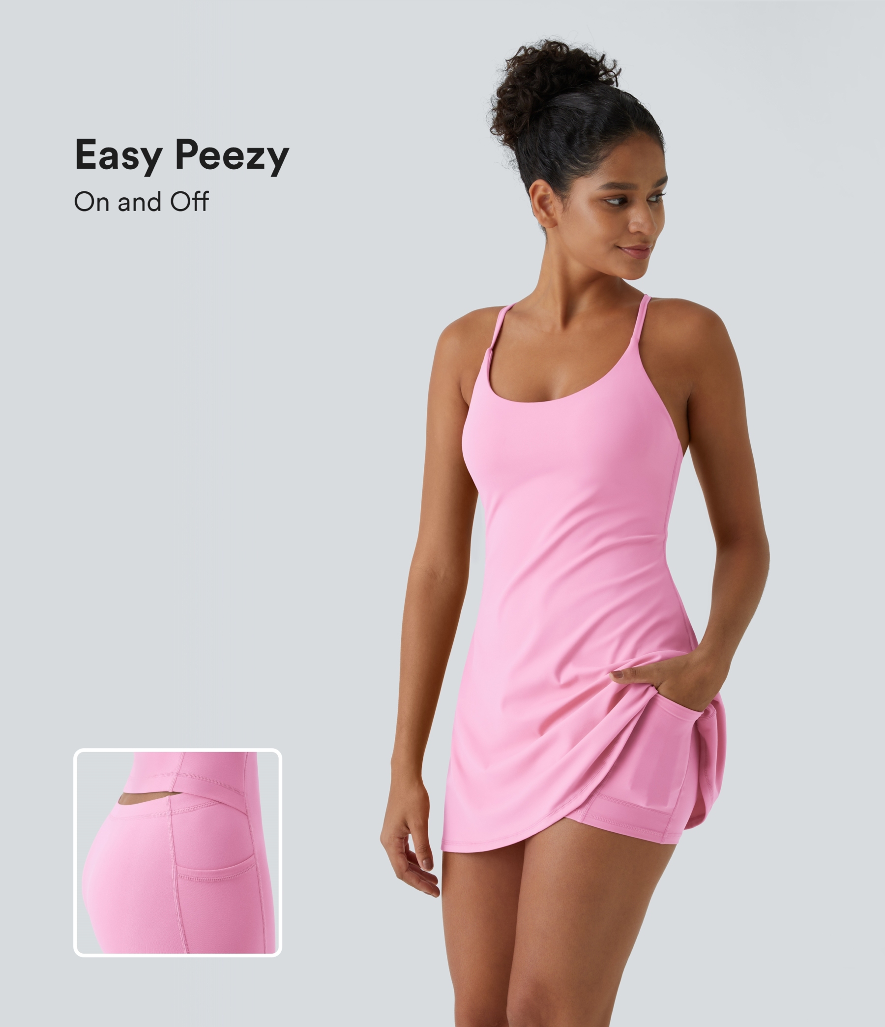 Plush Backless Active Dress-Easy Peezy Edition