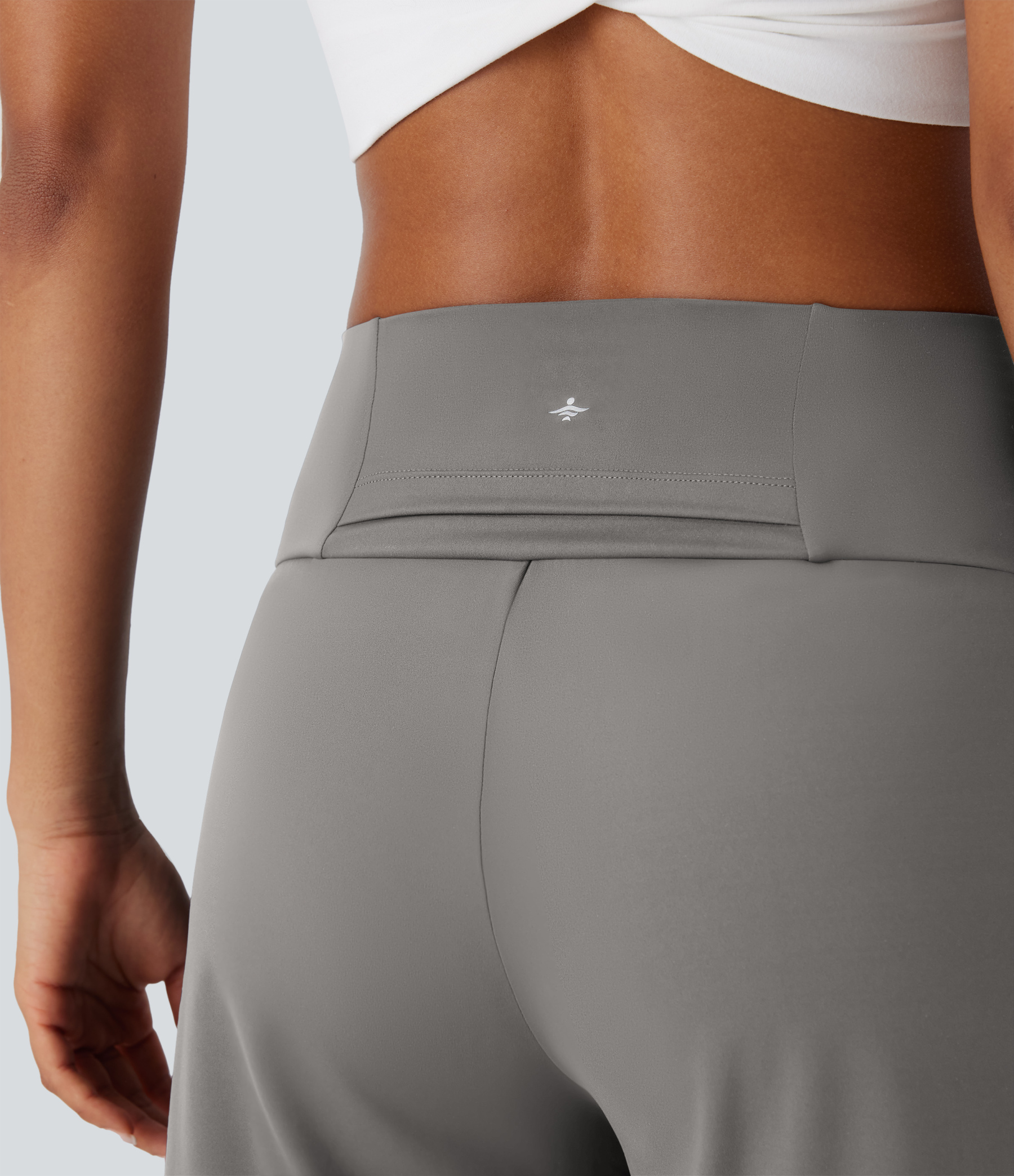 Airy High Waisted Pockets Cool Touch Yoga Bermuda Shorts