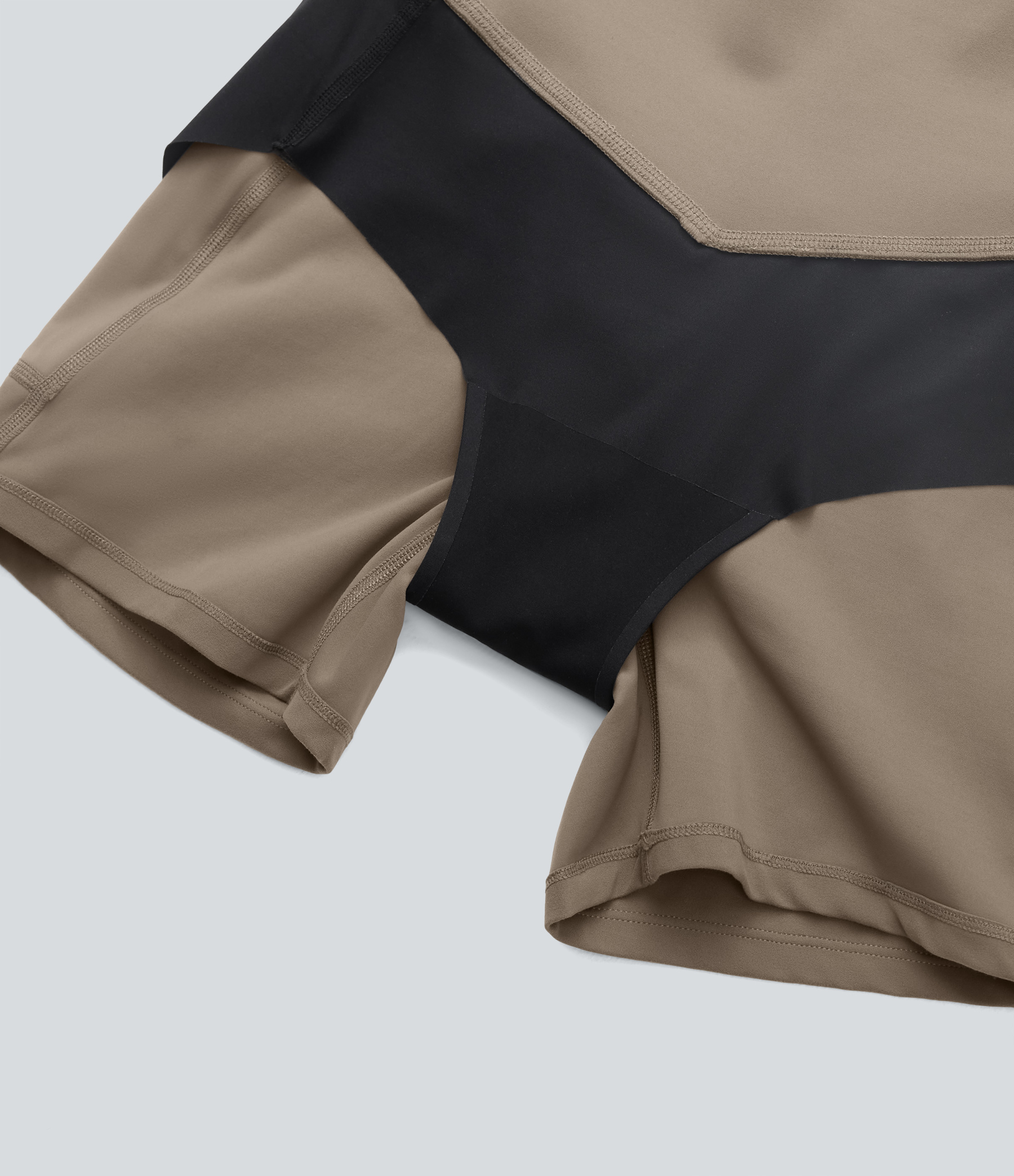 SoCinched High Waisted Tummy Control Built-in Underwear Anti-Bacterial Shaping Training Biker Shorts 5'' With Pockets