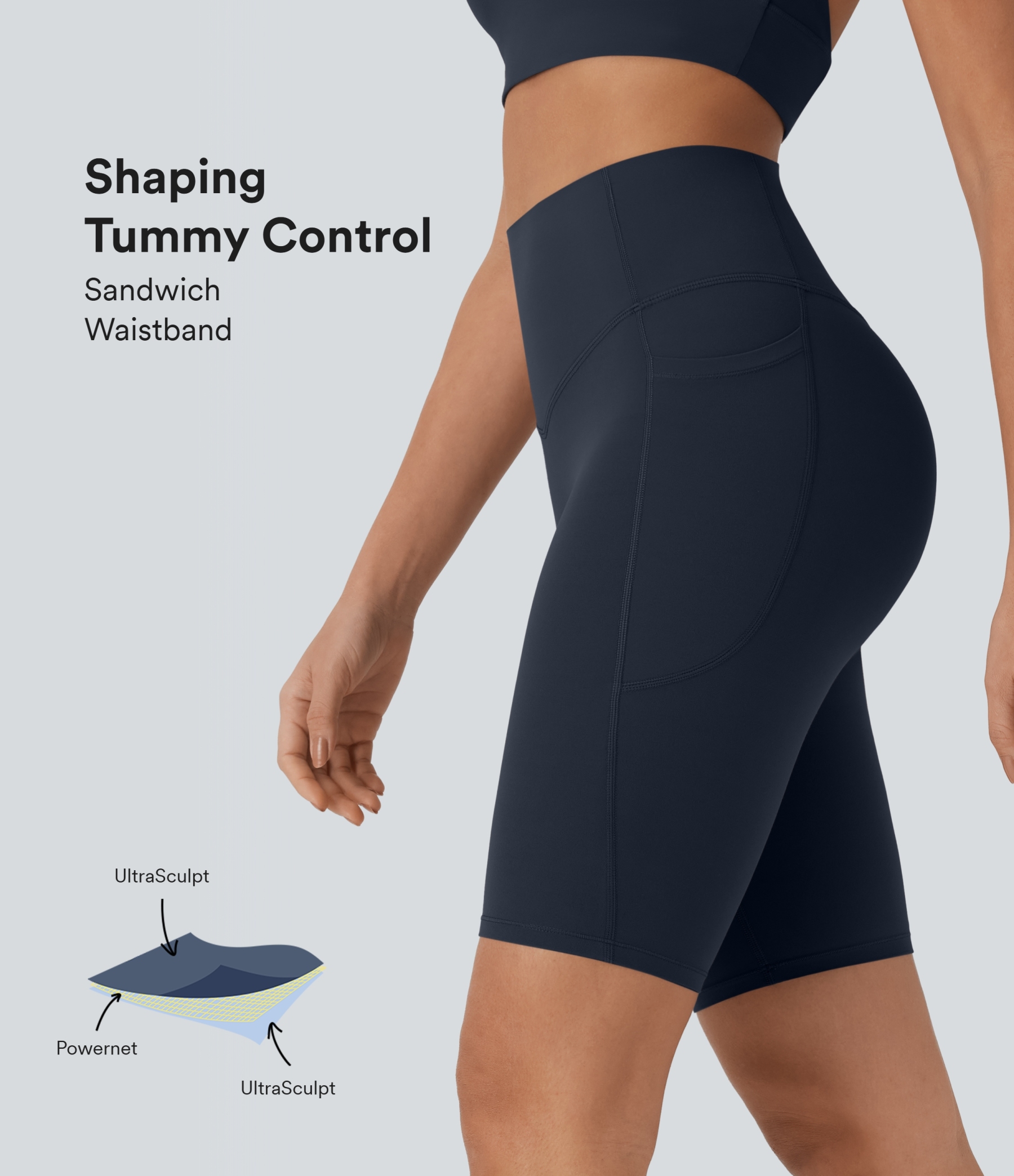 Halara UltraSculpt™ SoCinched High Waisted Tummy Control Pocket Shapin