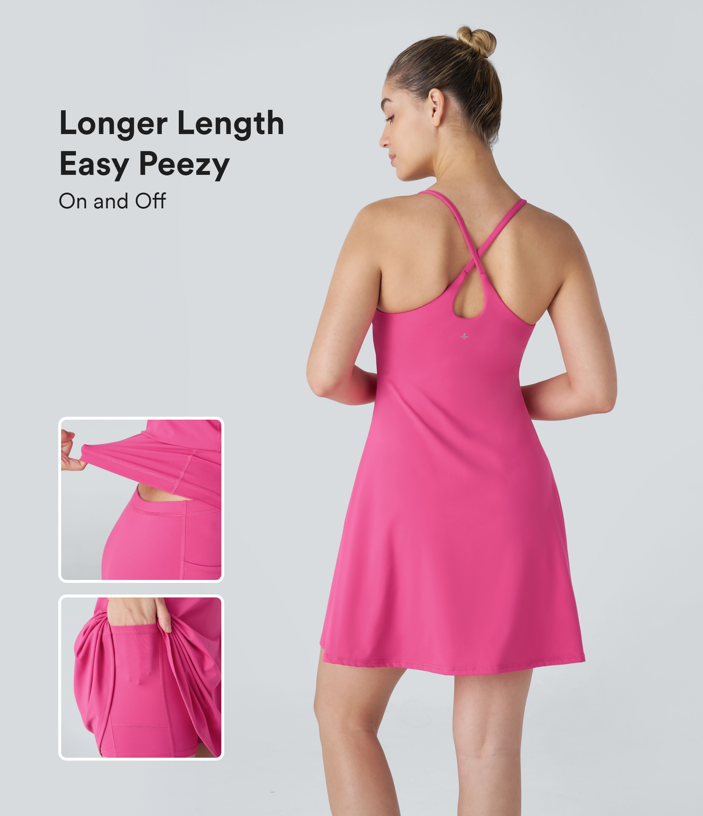 SoftlyZero™ Plush Backless Active Dress-Longer Length-Easy Peezy Editi