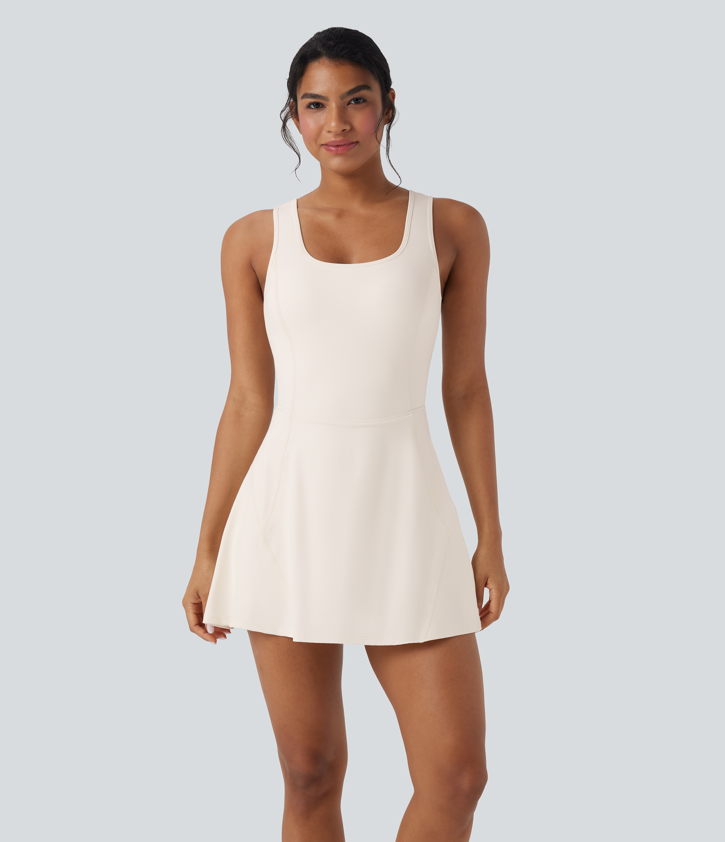 SoftlyZero™ Airy U Neck 2-in-1 Pocket Mini Cool Touch Dance Active Dre