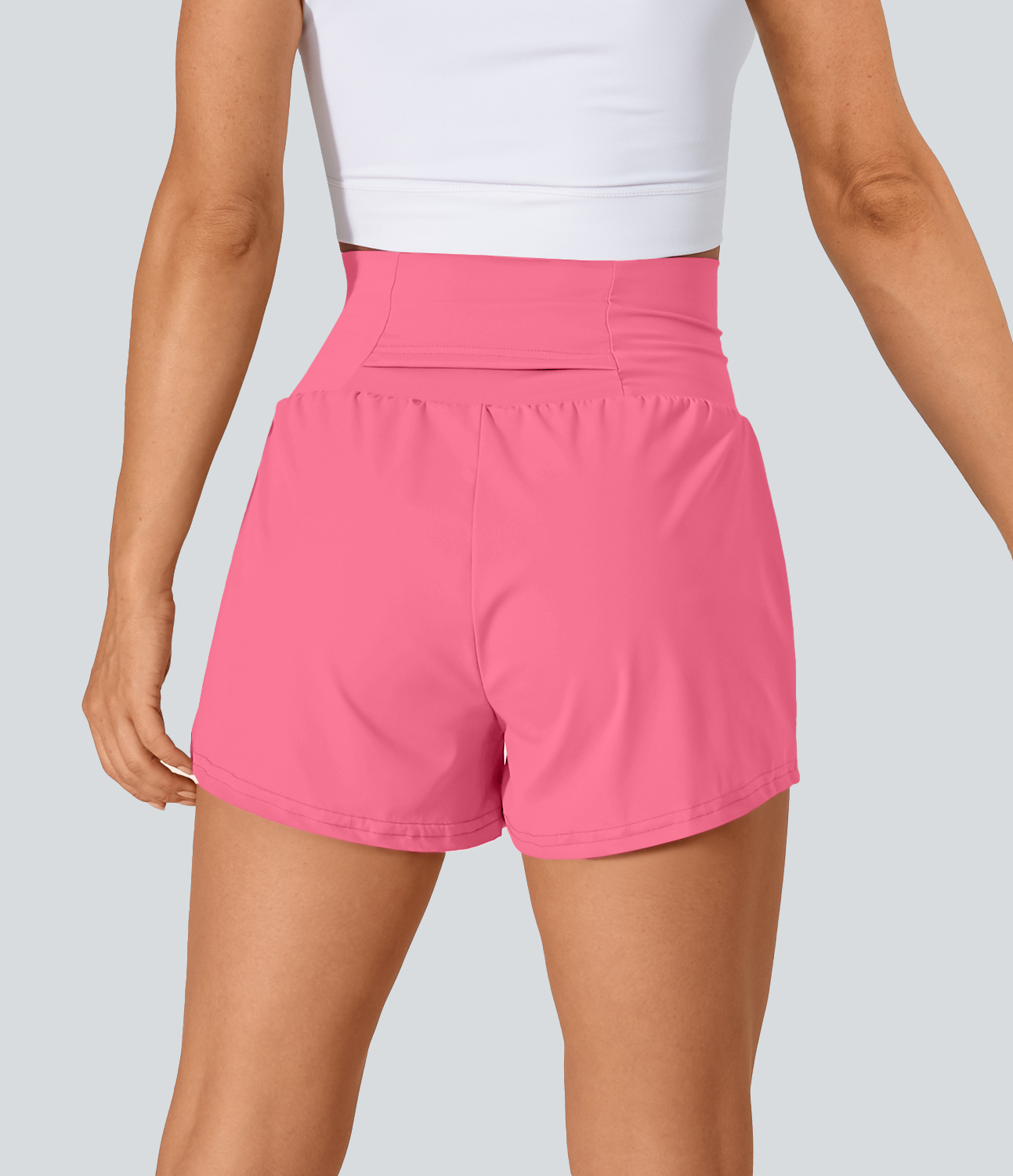 Airy Super High Waisted Cool Touch Yoga Shorts with Pockets