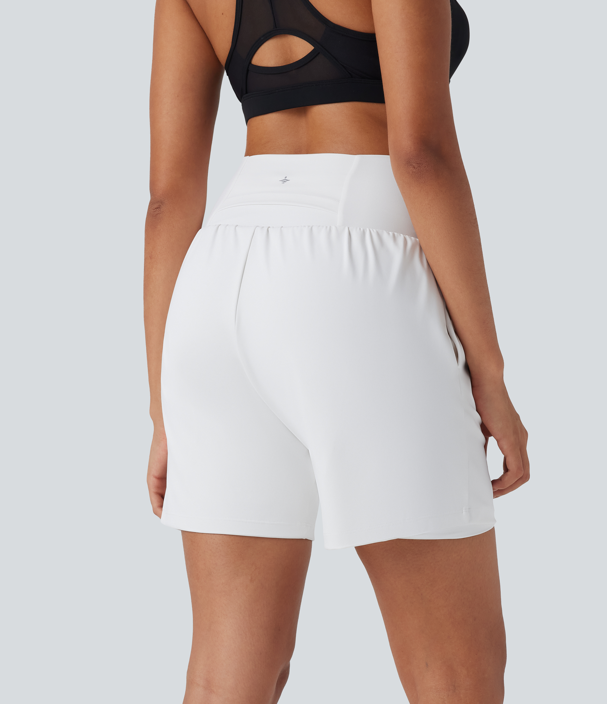 Airy Super High Waisted 2-in-1 Cool Touch Yoga Shorts 7" with Pockets