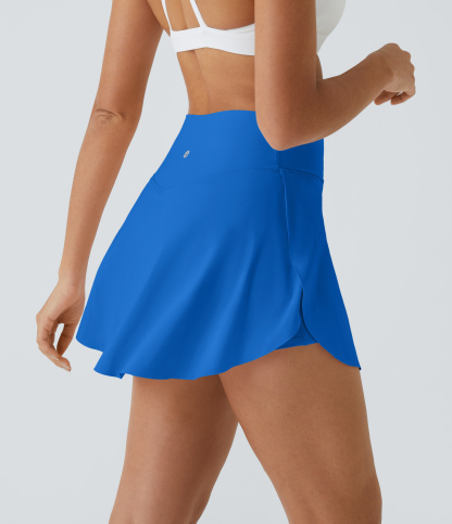 Airy Crossover Pocket 2-in-1 Cool Touch Tennis Skirt-Lucid-Longer Length-UPF50+