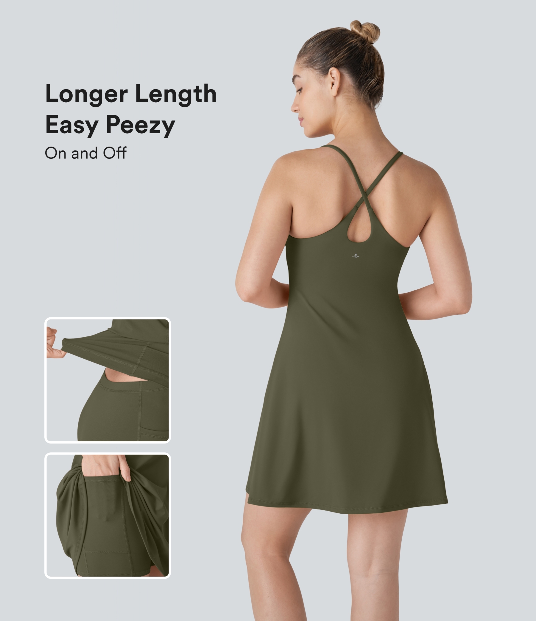 SoftlyZero™ Plush Backless Active Dress-Longer Length-Easy Peezy Editi