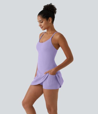 Plush Backless Active Dress-Easy Peezy Edition
