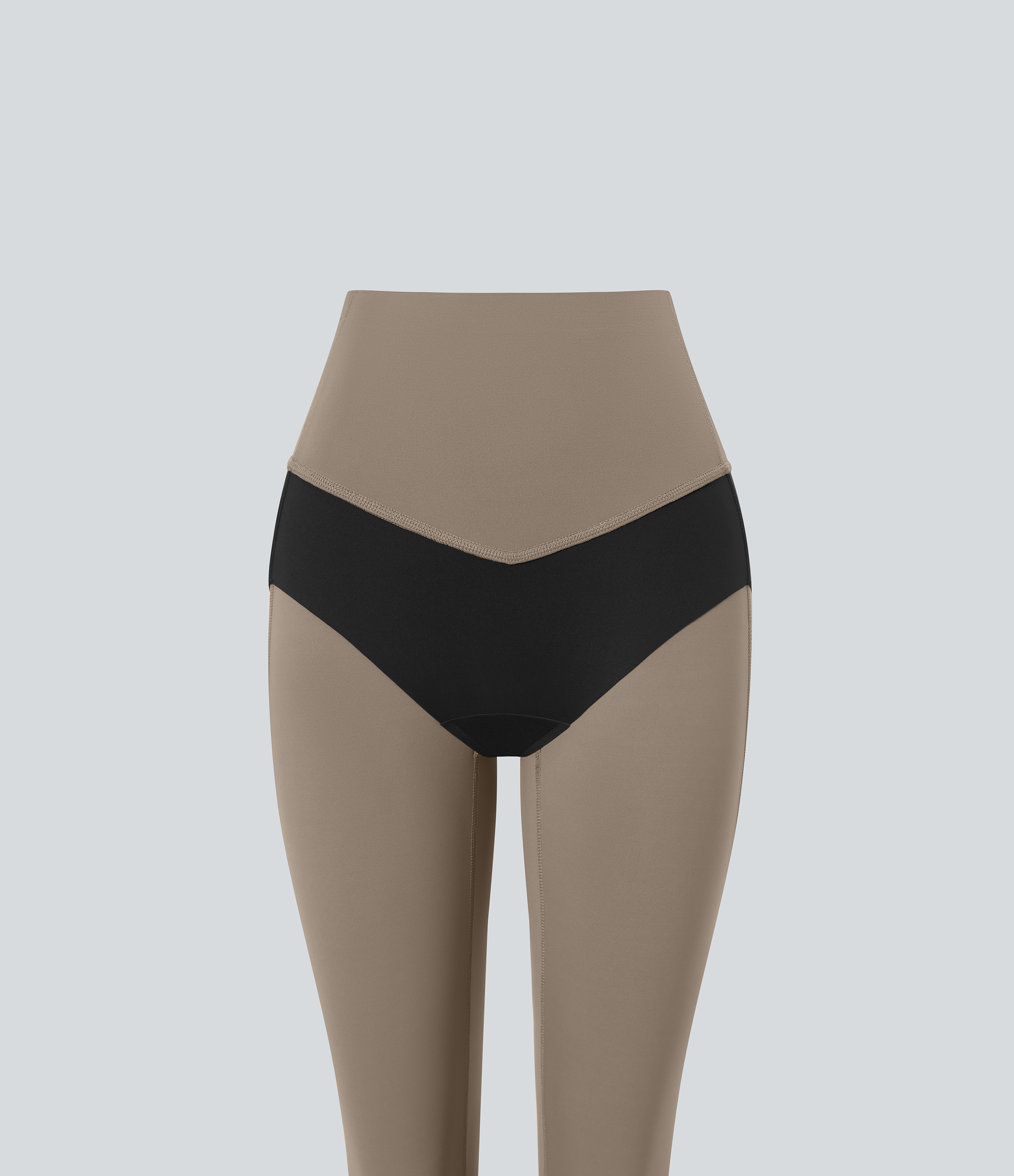 SoCinched High Waisted Tummy Control Built-in Underwear Anti-Bacterial Shaping 7/8 Workout Leggings with Pockets