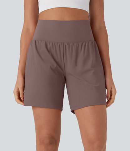 Airy Super High Waisted 2-in-1 Cool Touch Yoga Shorts 7" with Pockets