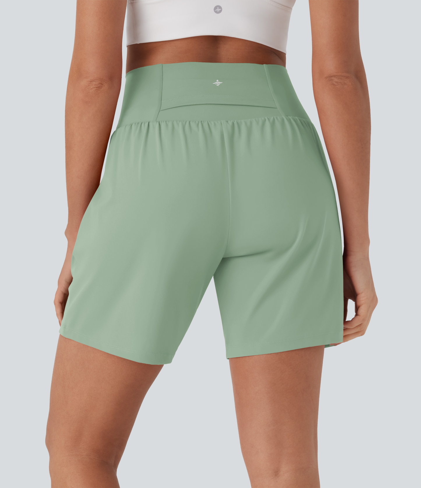 Airy Super High Waisted 2-in-1 Cool Touch Yoga Shorts 7" with Pockets