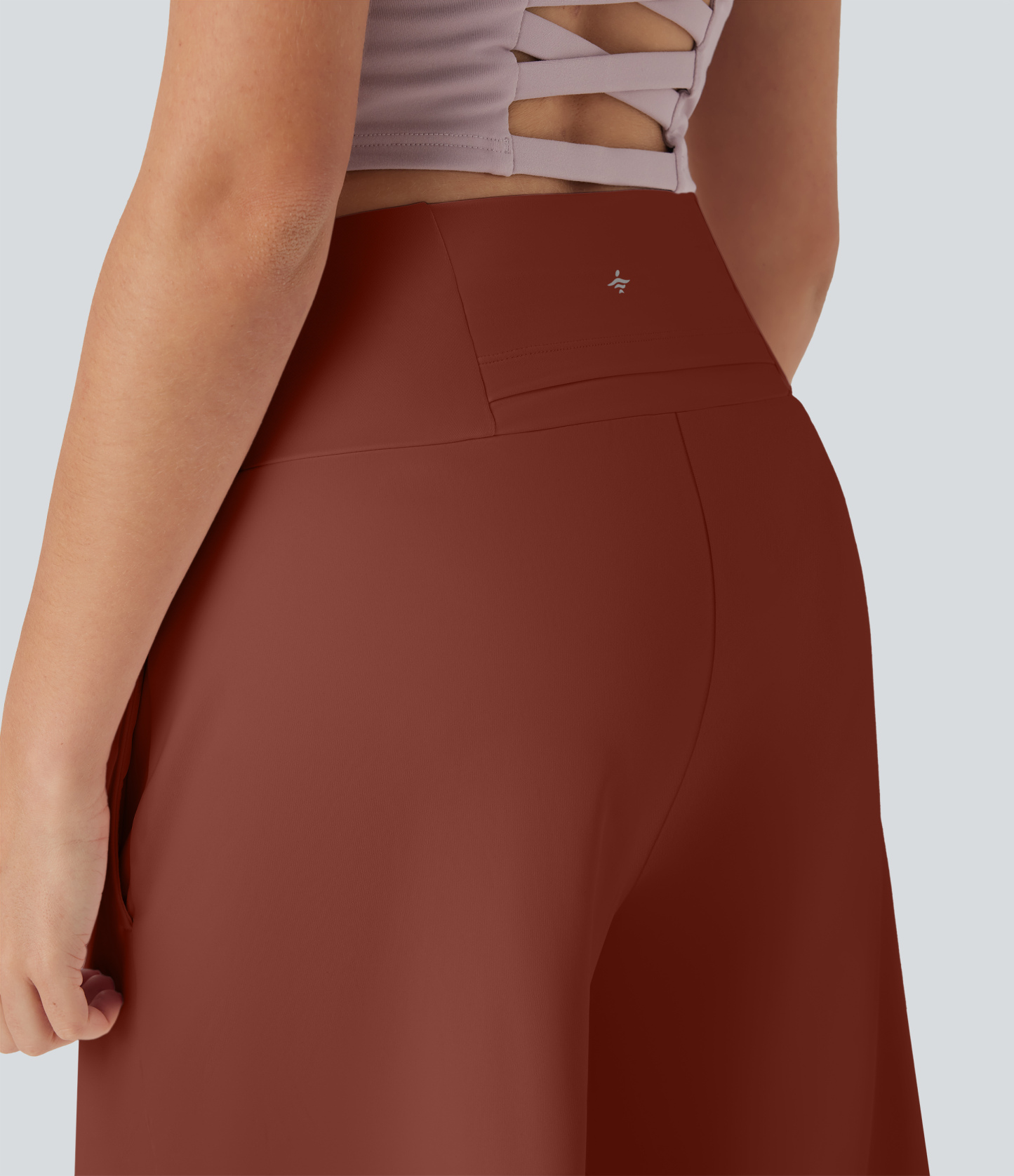 Airy High Waisted Pockets Cool Touch Yoga Bermuda Shorts