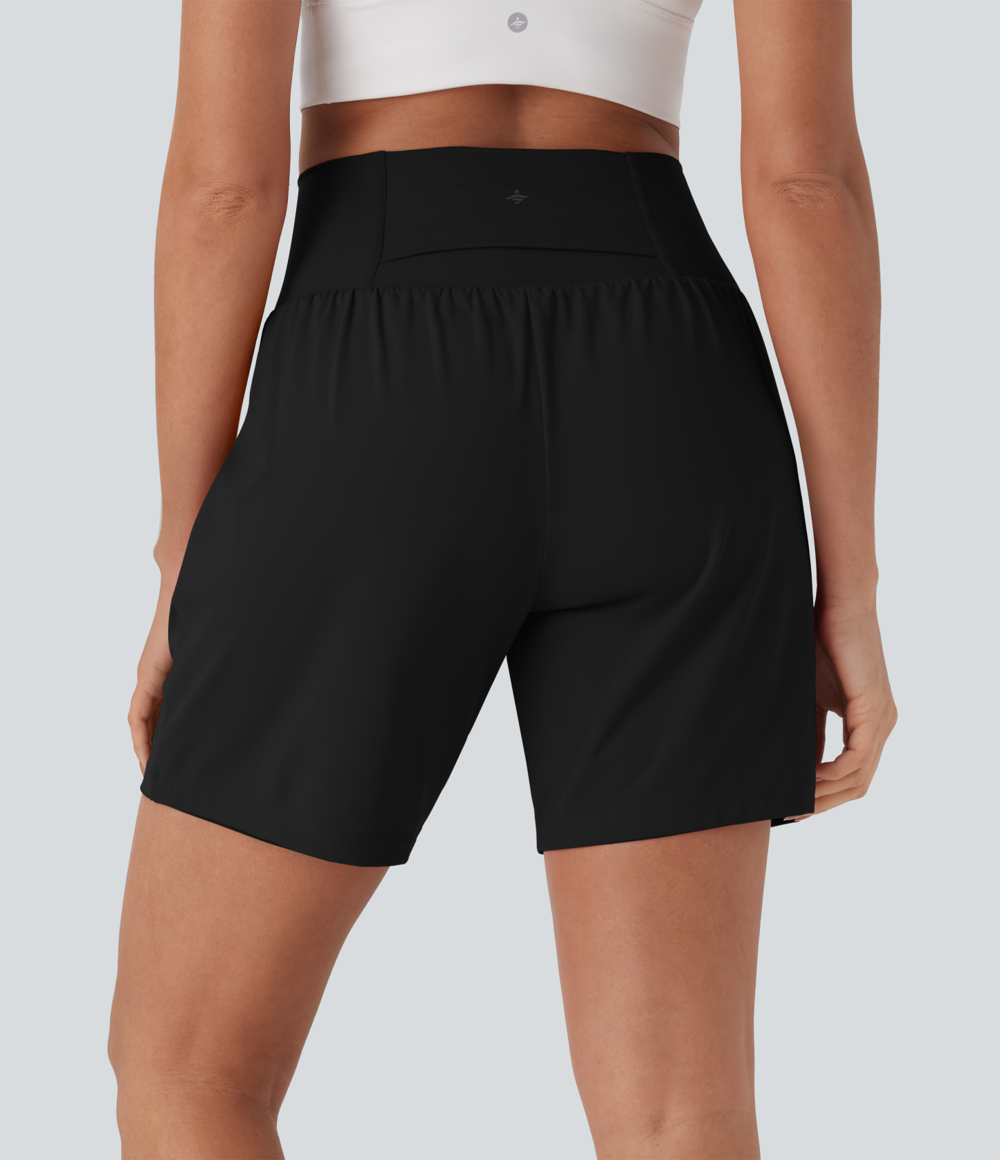 Airy Super High Waisted 2-in-1 Cool Touch Yoga Shorts 7" with Pockets