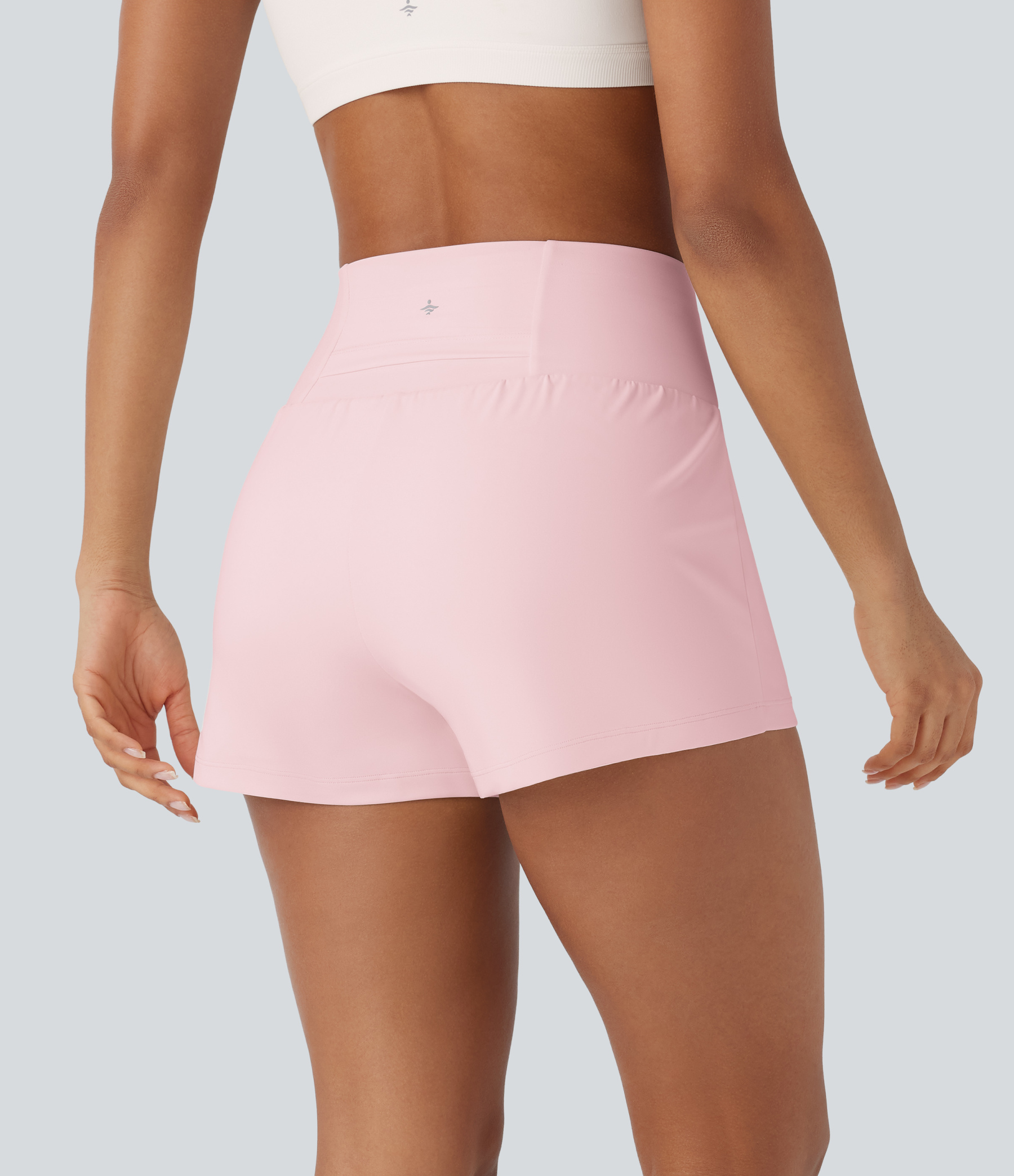 Airy Super High Waisted Cool Touch Yoga Shorts with Pockets