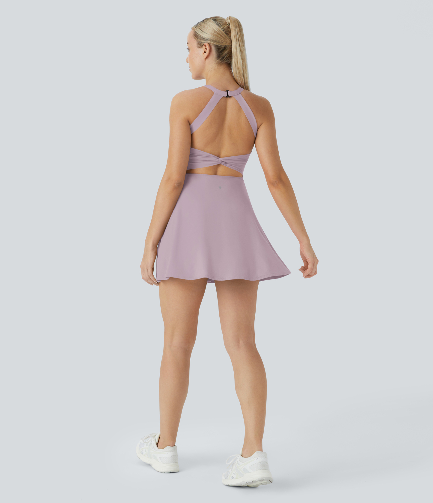 Airy Backless Twisted Cool Touch Dance Active Dress-Easy Peezy Edition