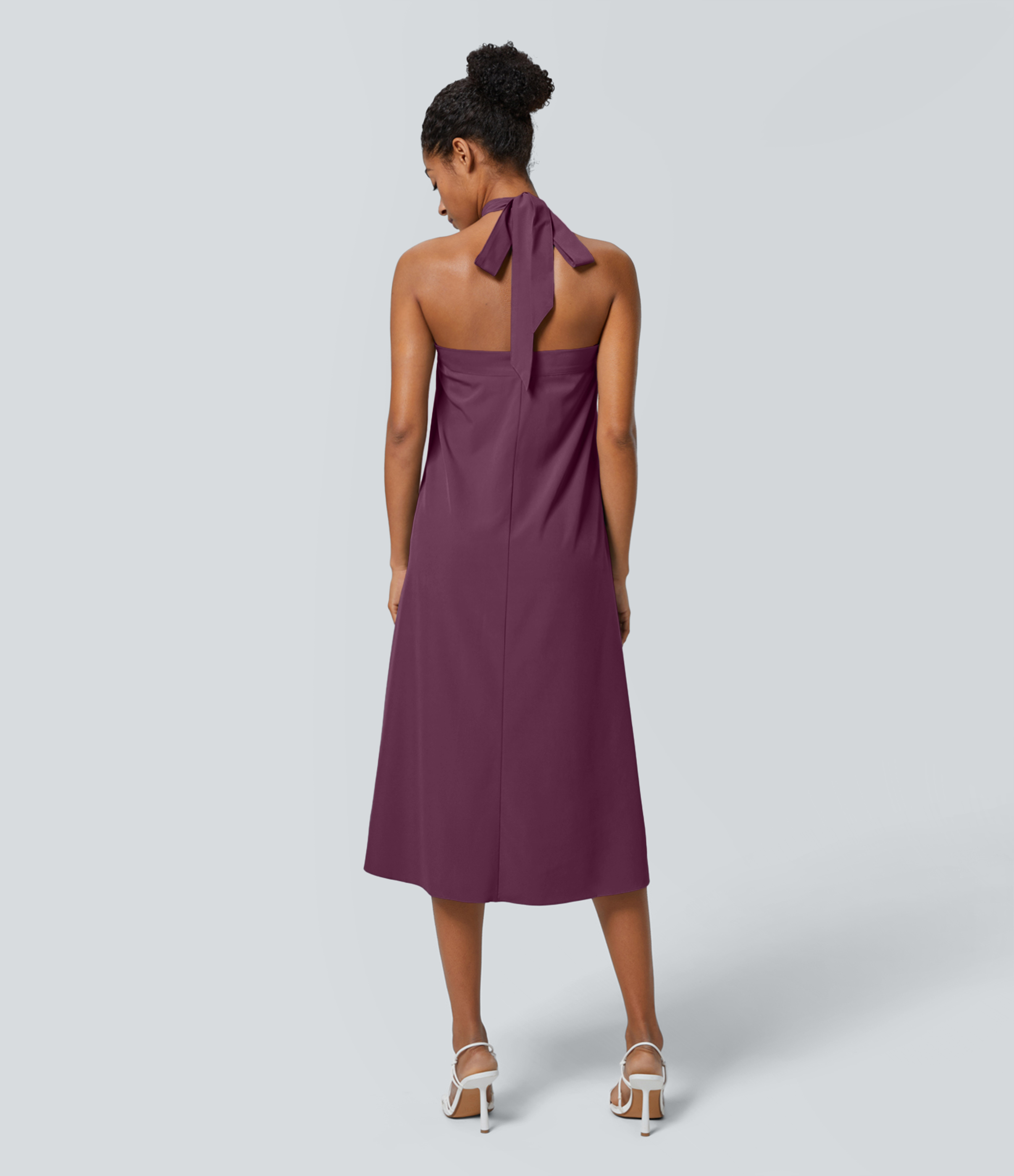 High Waisted Wrapped Tie Back Quick Dry Skirt