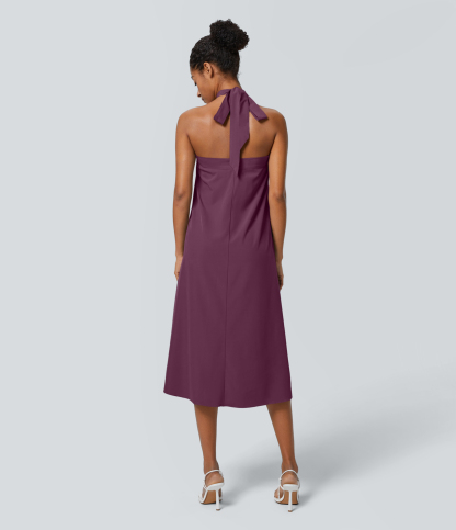 High Waisted Wrapped Tie Back Quick Dry Skirt