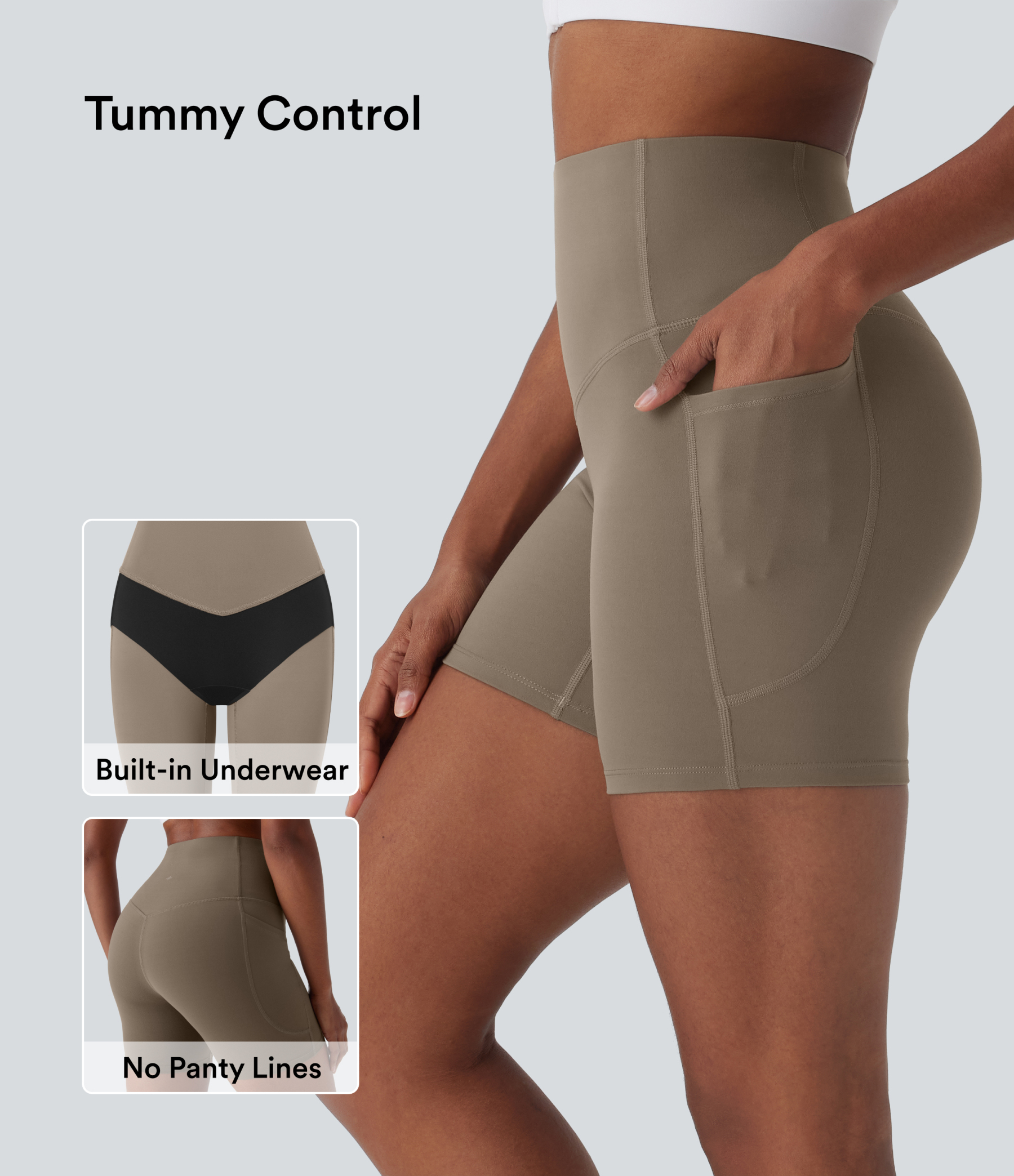 Halara UltraSculpt™ SoCinched High Waisted Tummy Control Built-in Unde