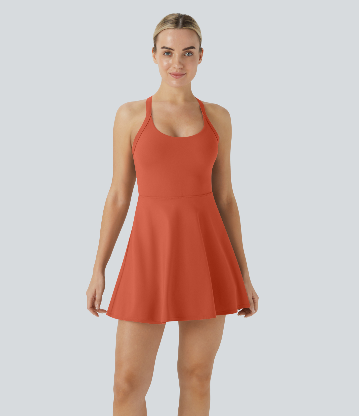 Airy Backless Twisted Cool Touch Dance Active Dress-Easy Peezy Edition