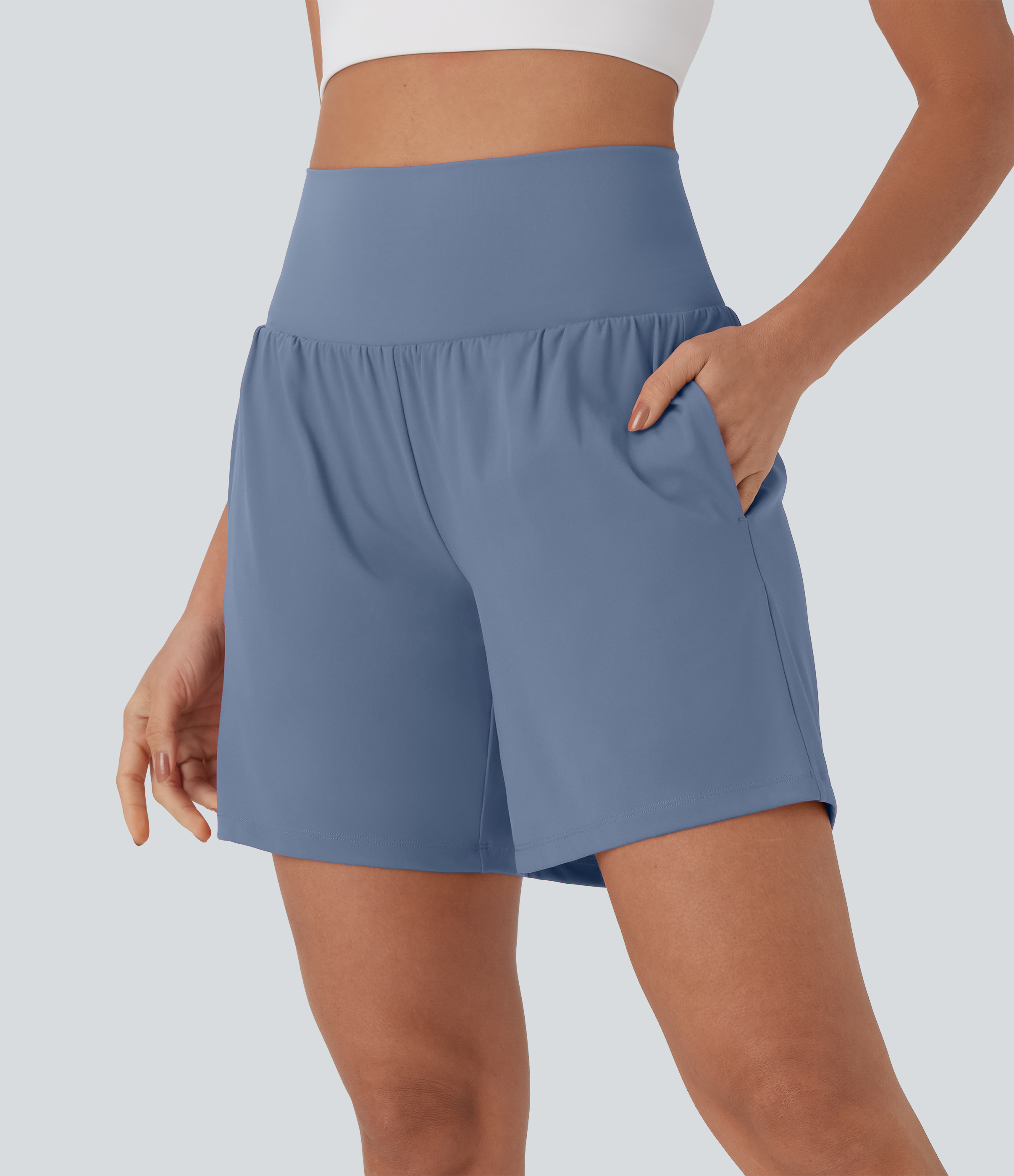 Softlyzero™ Airy Super High Waisted 2-in-1 Cool Touch Yoga Shorts 7" w