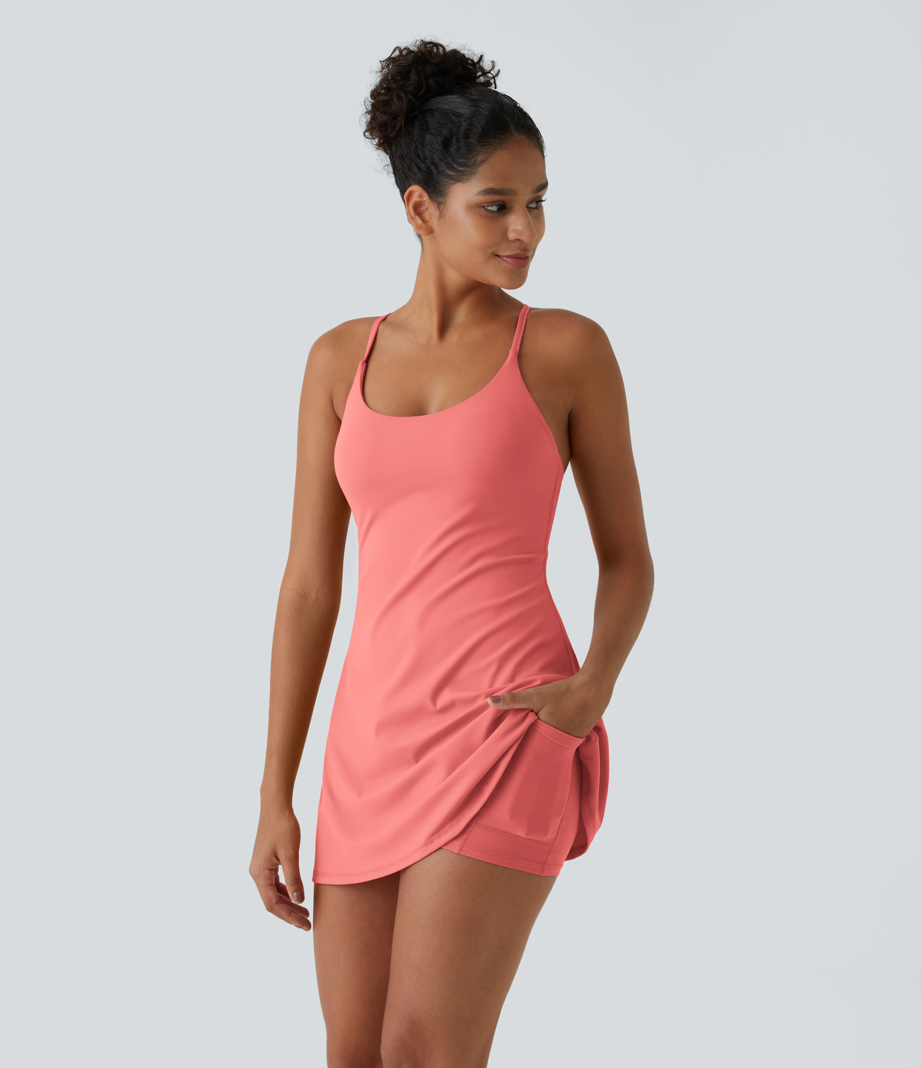 Plush Backless Active Dress-Easy Peezy Edition