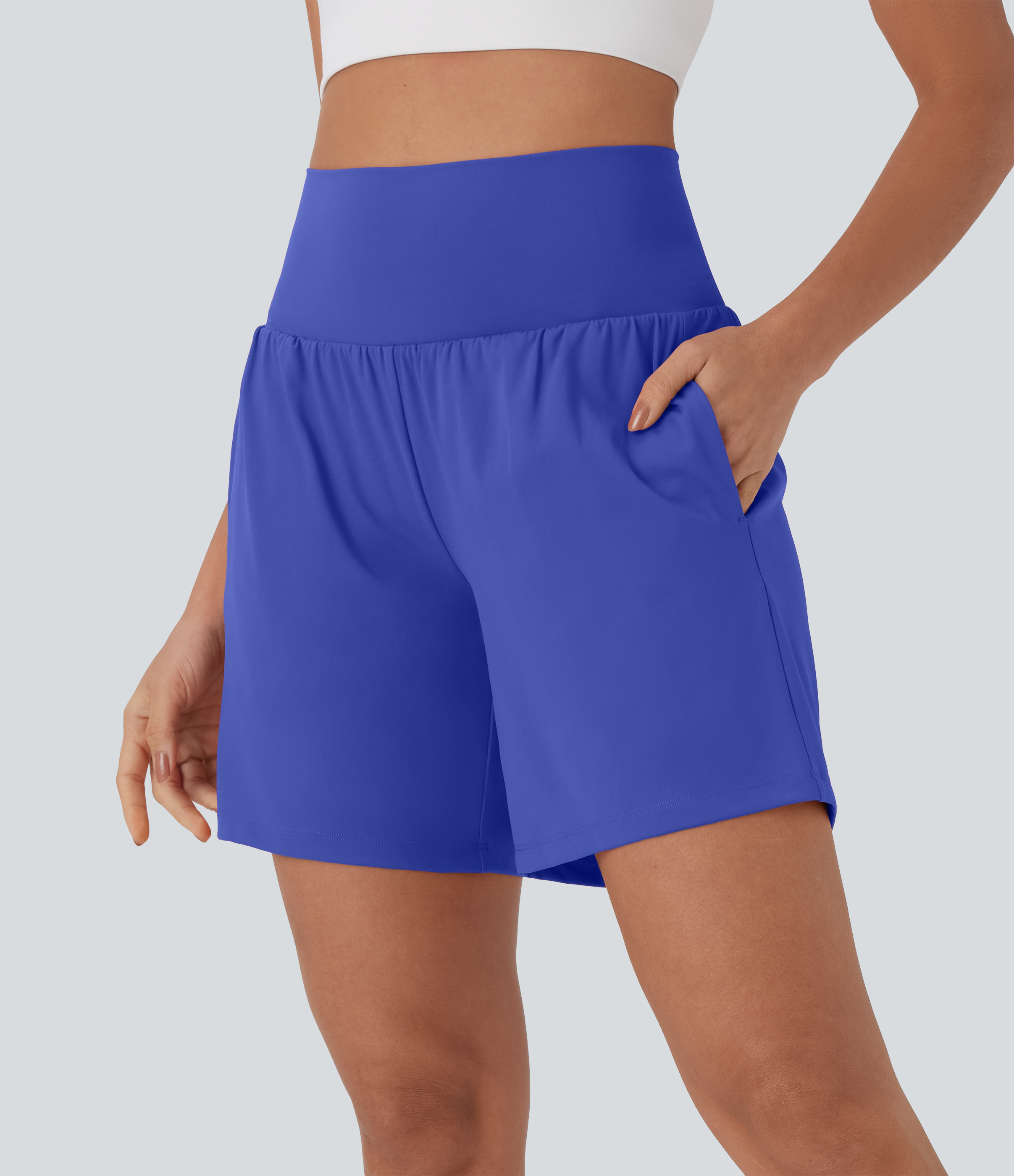Softlyzero™ Airy Super High Waisted 2-in-1 Cool Touch Yoga Shorts 7" w