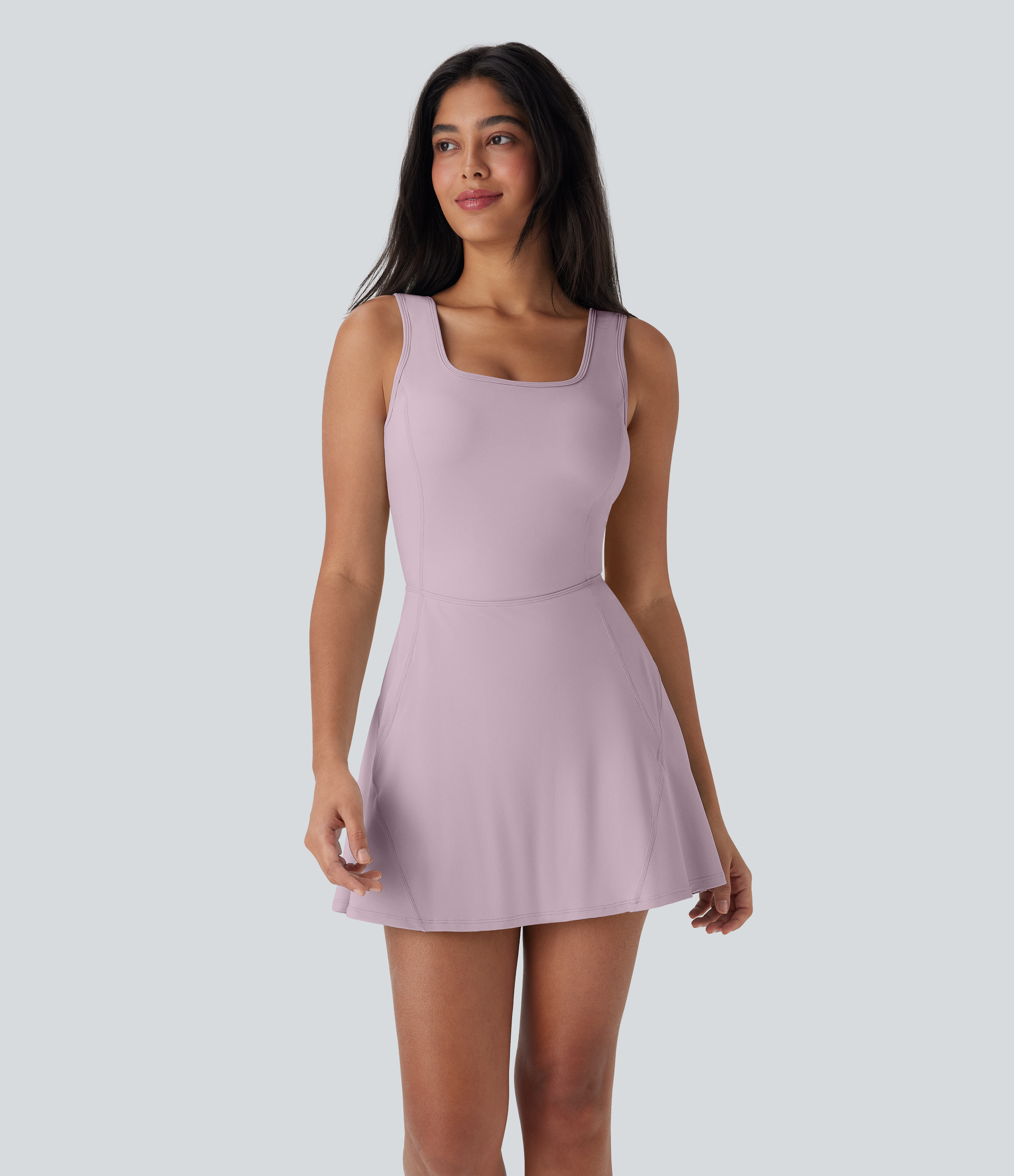 SoftlyZero™ Airy U Neck 2-in-1 Pocket Mini Cool Touch Dance Active Dre