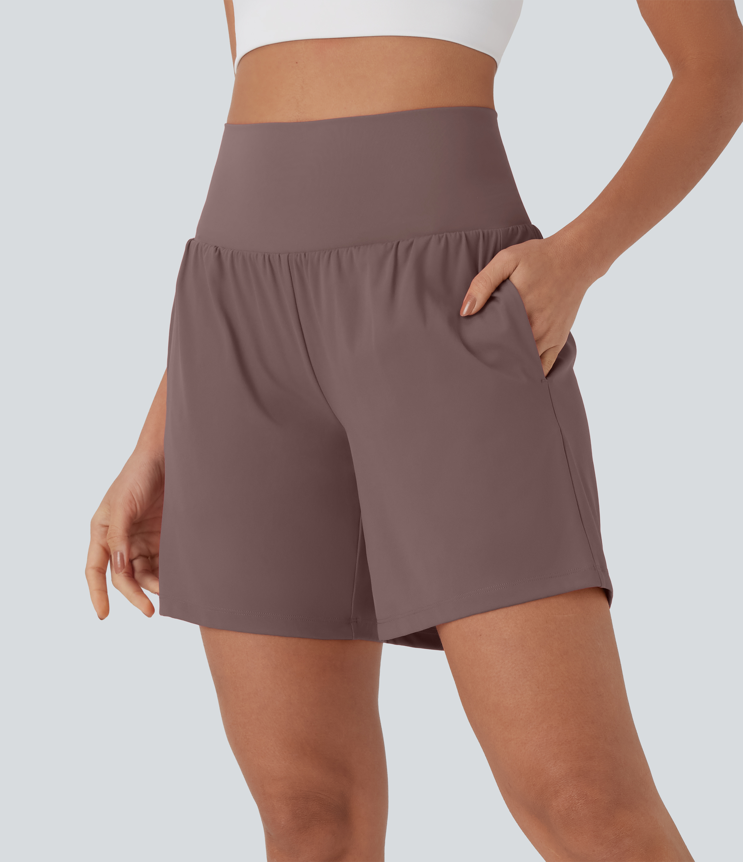 Softlyzero™ Airy Super High Waisted 2-in-1 Cool Touch Yoga Shorts 7" w