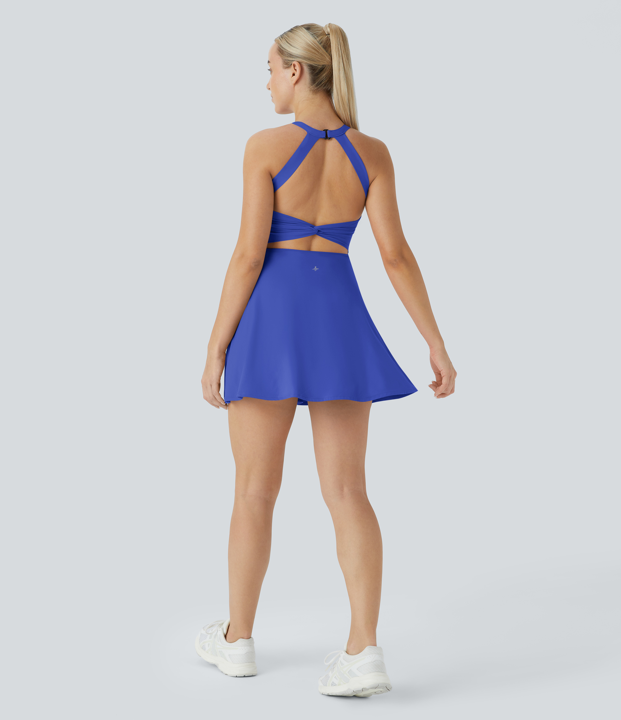 Airy Backless Twisted Cool Touch Dance Active Dress-Easy Peezy Edition