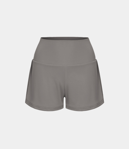 Airy Super High Waisted Cool Touch Yoga Shorts with Pockets