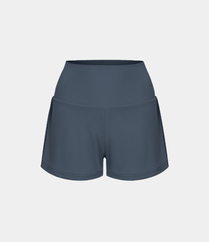 Airy Super High Waisted Cool Touch Yoga Shorts with Pockets