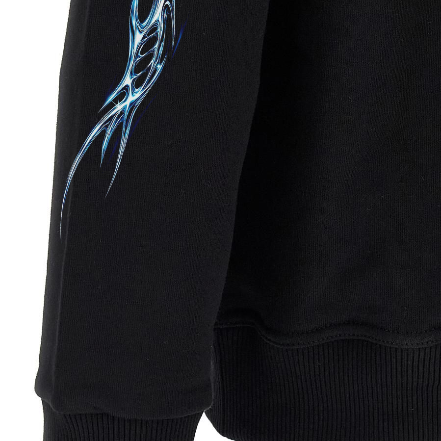 Marvel Spider-Man Death Metal Distressed Typography Washed Black Hoodie