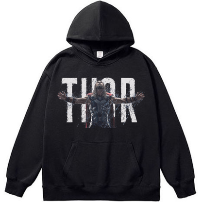 Marvel Thor Thor Front View Rainy "THOR" Typography Print