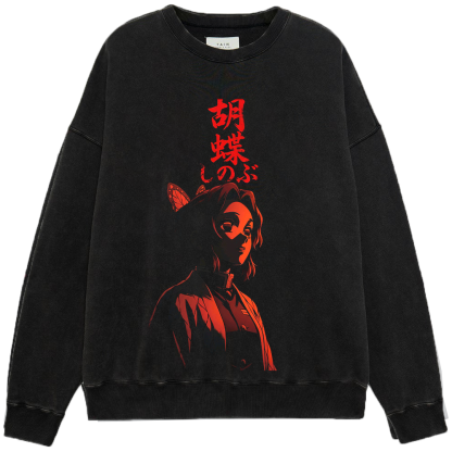 Demon Slayer Shinobu Kocho Insect Hashira Red Tone Print