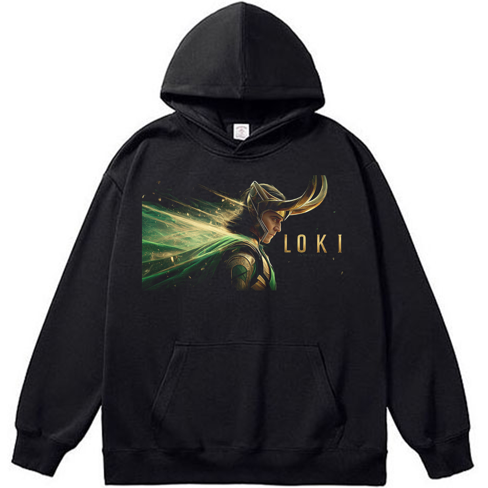 Marvel Thor Loki Golden-Green Flow Oil Painting Style Print