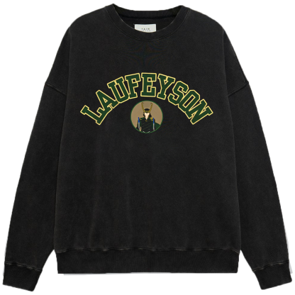 Marvel Thor Loki "Laufeyason" Collegiate Style Badge Print