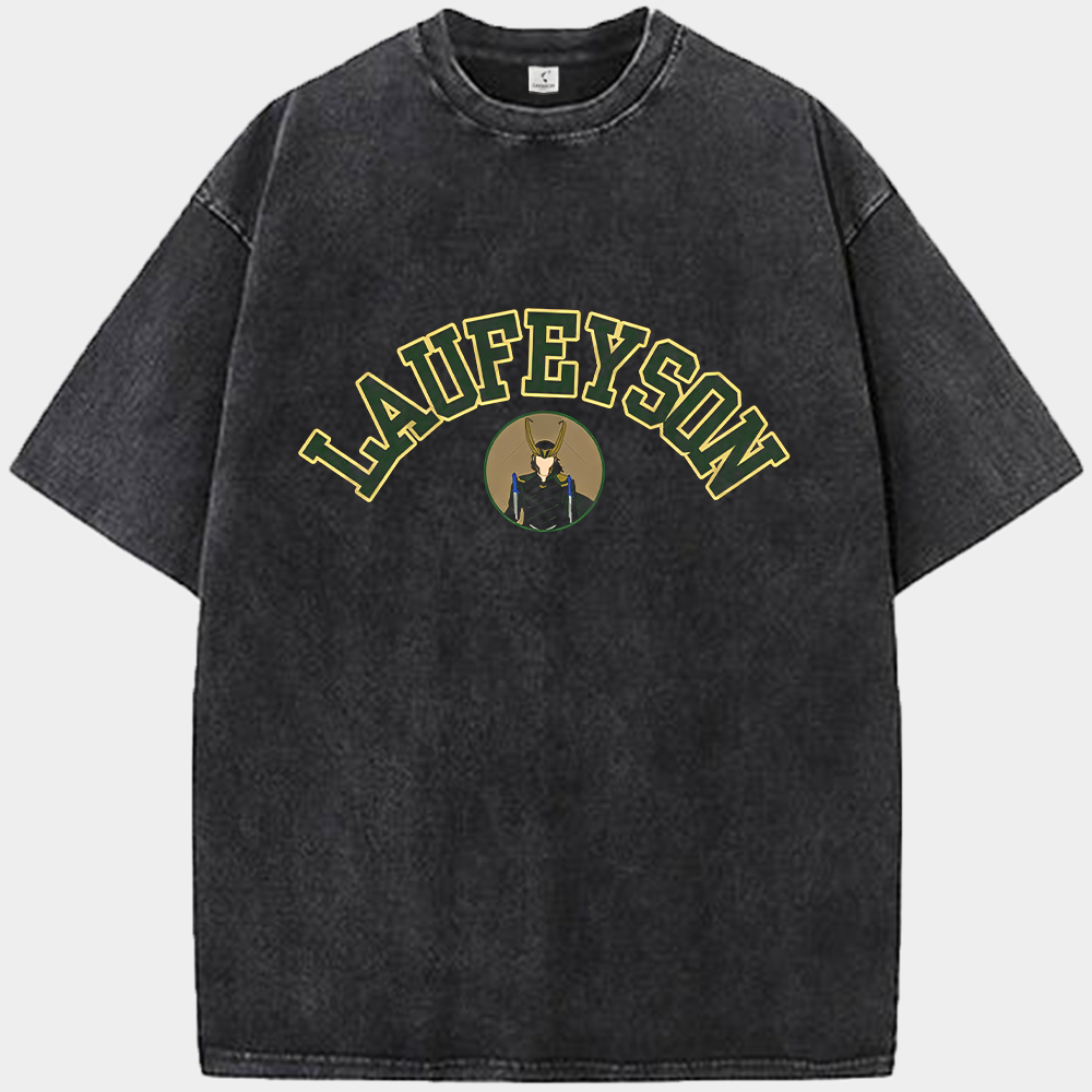 Marvel Thor Loki "Laufeyason" Collegiate Style Badge Print