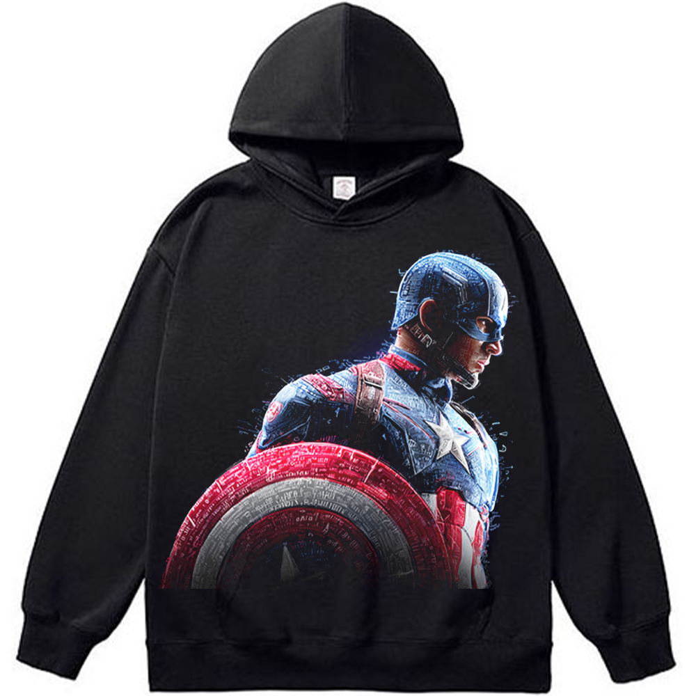 Marvel Captain America Cyber Code Armor Profile Print