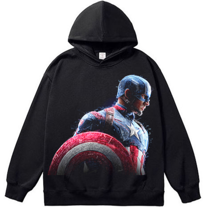 Marvel Captain America Cyber Code Armor Profile Print