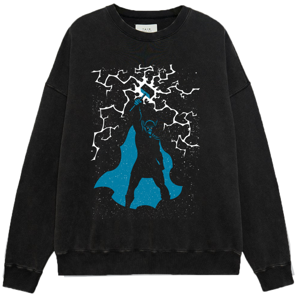 Marvel Thor Thor Lightning & Starry Sky Silhouette Print